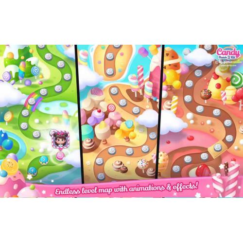 Unity Candy Match 3 Kit v1.1.1 糖果比赛游戏源码